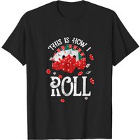T-shirt pour hommes This Is How I Roll Craps Dés rouges Casino — T-shirts pour hommes