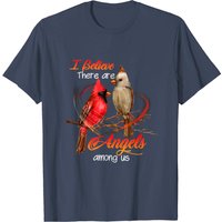 T-shirt Cardinal « I Believe There Are Angels Among Us » pour hommes — T-shirts pour hommes