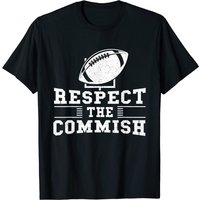 T-shirt de jour de match Respect The Commish Fantasy Football pour hommes — T-shirts pour hommes
