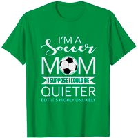 T-shirt pour hommes avec la phrase humoristique "Je suis une maman de soccer — T-shirts pour hommes