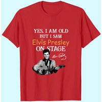 Oui, je suis vieux mais j'ai vu Elvis Presley sur scène T-Shirt pour hommes — T-shirts pour hommes