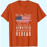 Vintage American Flag We The People T-Shirt for Men