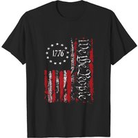 Vintage Old American Flag 1776 We The People T-Shirt for Men