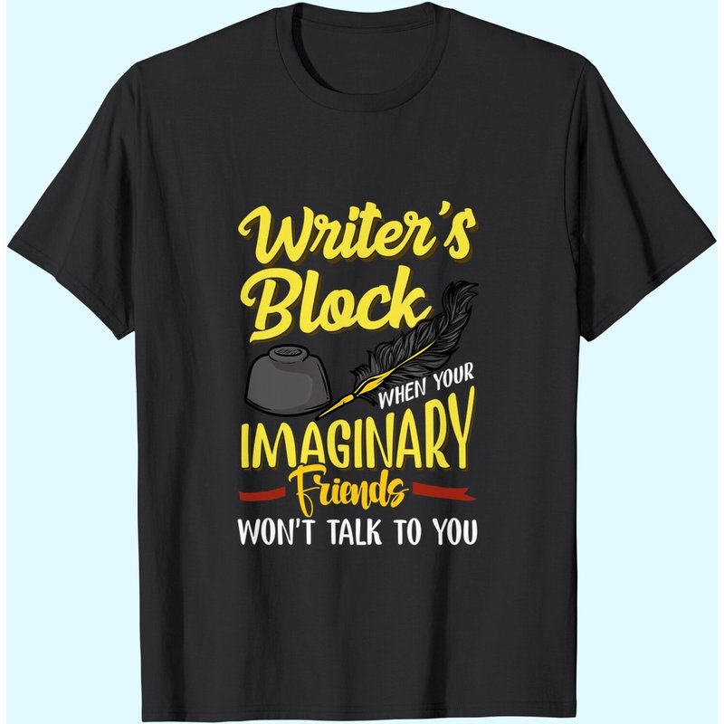 Writers Block T-Shirt for Men — Mens T Shirts