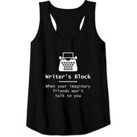 Writer Block Imaginary Friends Tank Top for Men - Black — Mens T Shirts