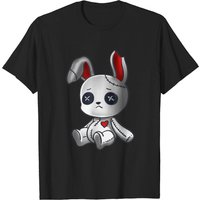 T-Shirt Goth Bunny pour Hommes - Style Kawaii Creepy — T-shirts pour hommes