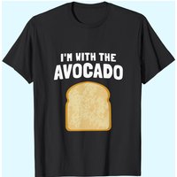 T-shirt d'Halloween assorti Je suis avec le pain à l'avocat pour hommes — T-shirts pour hommes