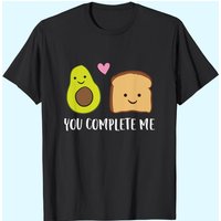 Avocado Toast You Complete Me Valentine's Day T-Shirt for Men