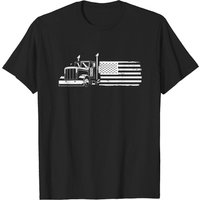 T-shirt pour hommes avec drapeau américain de camionneur — T-shirts pour hommes