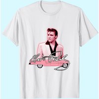 T-shirt Elvis Pink Classic Car pour hommes — T-shirts pour hommes