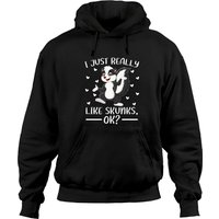 Hoodie Unisexe Amoureux des Skunks — Sweats à capuche pour hommes