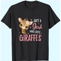 Just A Girl Who Loves Giraffes Men's T-Shirt