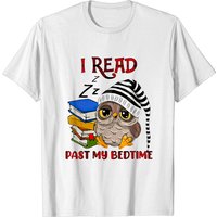 I Read Past My Bedtime Owl T-Shirt for Men