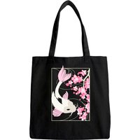 Vintage Cherry Blossom Japanese Koi Carp Tote Bag — Tote Bags