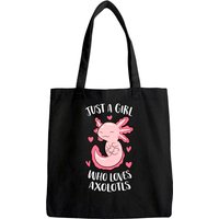 Tote Bag Just A Girl Who Loves Axolotls — Sacs fourre-tout
