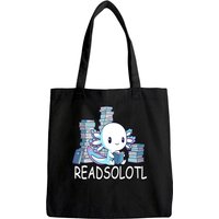 Readsolotl Axolotl Reading Fish Books Lizard Tote Bag — Tote Bags