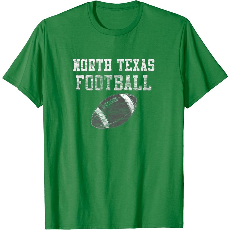 T-shirt Vintage Football du Texas Nord pour Hommes
