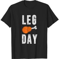 Leg Day Thanksgiving Pilgrim Costume T-Shirt for Men