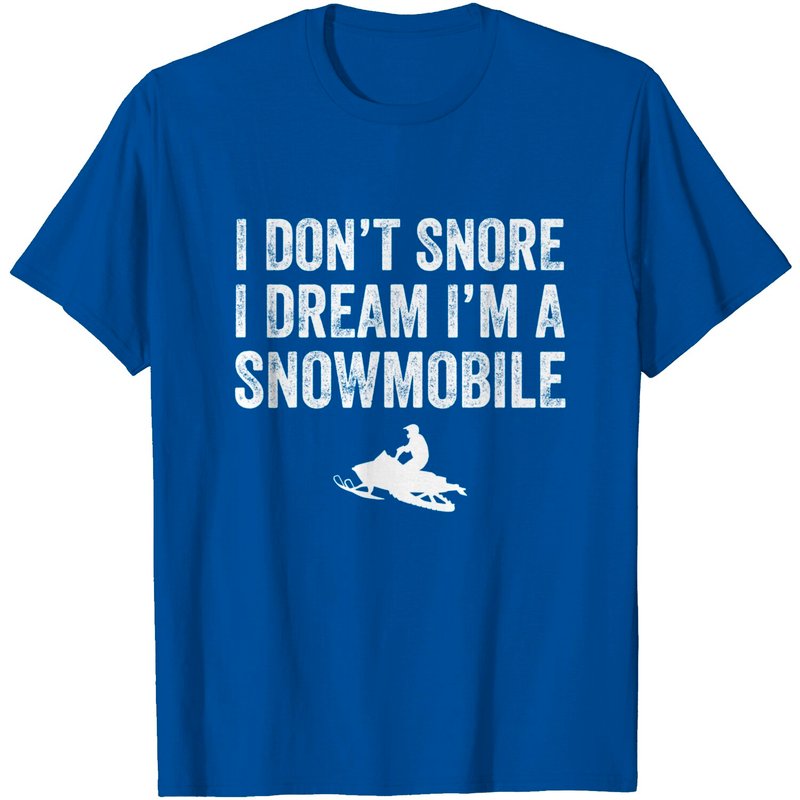 Je Ne Ronfle Pas, Je Rêve Que Je Suis Une Motoneige T-Shirt pour Hommes — T-shirts pour hommes