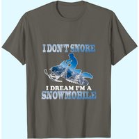 Je Ne Ronfle Pas, Je Rêve Que Je Fais Du Motoneige T-Shirt pour Hommes — T-shirts pour hommes