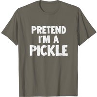 T-shirt de costume d'Halloween 'Pretend I'm A Pickle' pour hommes
