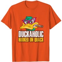 T-shirt pour hommes Duckaholic Hooked On Quack — T-shirts pour hommes