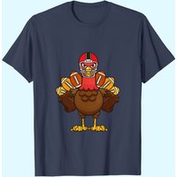 T-shirt de Thanksgiving Joueur de Football Dinde pour Hommes — T-shirts pour hommes