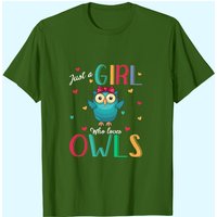 Just A Girl Who Loves Owls T-shirt pour hommes