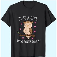 Just A Girl Who Loves Owls T-shirt pour hommes