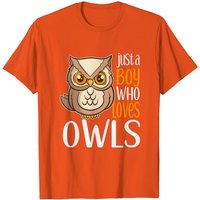 Un Garçon Qui Aime Les Chouettes T-Shirt pour Hommes — T-shirts pour hommes