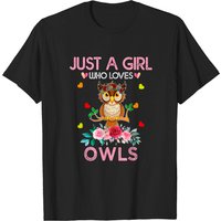 Juste une fille qui aime les hiboux T-shirt pour hommes — T-shirts pour hommes