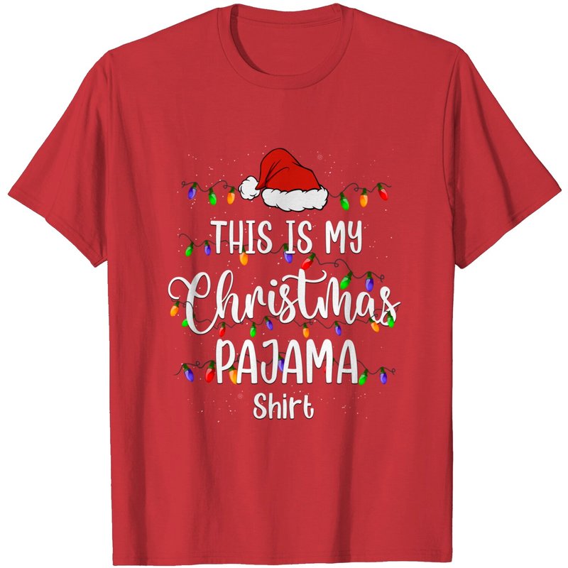 Mon T-shirt de Noël avec lumières de fête — T-shirts pour hommes
