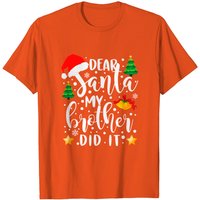 T-shirt de Noël Dear Santa My Brother Did It pour hommes — T-shirts pour hommes