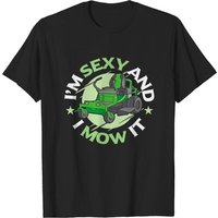I'm Sexy And I Mow It Landscaping Vintage T-Shirt for Men — Mens T Shirts