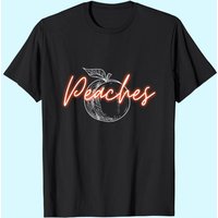Justin Bieber Peaches T-Shirt for Men in Black