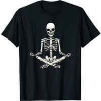 Yoga Skeleton T-Shirt for Men in Black — Mens T Shirts