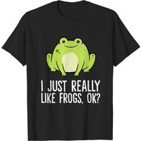 T-shirt drôle "J'aime vraiment les grenouilles" pour hommes — T-shirts pour hommes