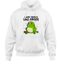 I Just Really Like Frogs Funny Frog Lover Pullover Hoodie — Mens Hoodies