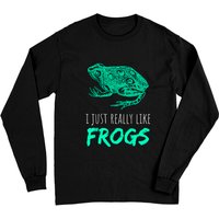 T-shirt à manches longues J'aime vraiment les grenouilles — T-shirts pour hommes