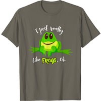 T-shirt drôle de grenouille pour hommes - J'aime vraiment les grenouilles — T-shirts pour hommes