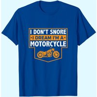 Je ne ronfle pas, je rêve que je suis un motard — T-shirts pour hommes