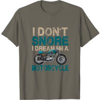 T-shirt Biker I Don't Snore I Dream I'm A Motorcycle pour hommes — T-shirts pour hommes
