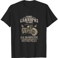Real Grandpas Ride Motorcycle Biker Grandpa T-Shirt