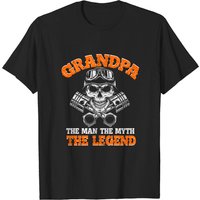 T-shirt Biker Grandpa L'Homme Le Mythe La Légende — T-shirts pour hommes
