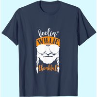 Feeling Willie Thankful T-Shirt for Men in Black