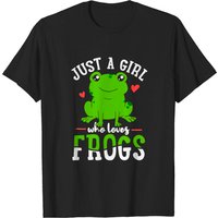 Frog Just A Girl Who Loves Frogs T-Shirt pour hommes — T-shirts pour hommes