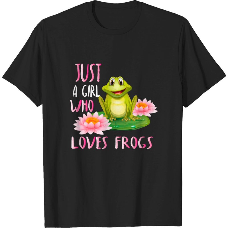 Juste une fille qui aime les grenouilles T-shirt pour hommes — T-shirts pour hommes