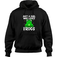 Juste une Fille Qui Aime les Grenouilles Sweat à Capuche Costume Grenouille Vert — Sweats à capuche pour hommes