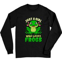 Frog Just A Girl Who Loves Frogs T-shirt à manches longues — T-shirts pour hommes