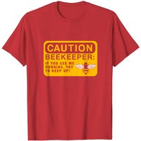 Beekeeping Caution Beekeeper T-Shirt for Men
